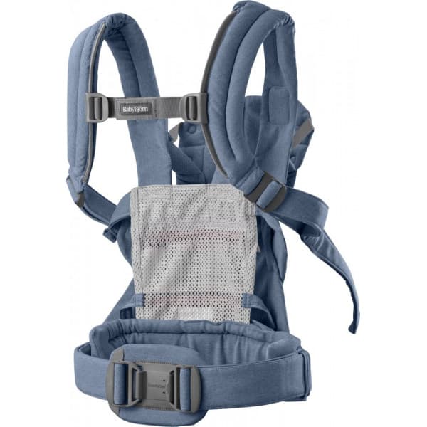 BabyBjörn Harmony Woven Mélange kantoreppu, Blue