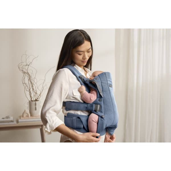 BabyBjörn Harmony Woven Mélange kantoreppu, Blue