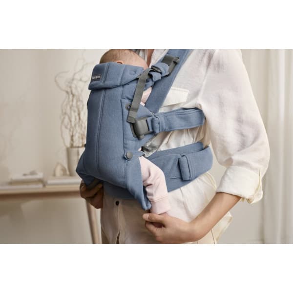 BabyBjörn Harmony Woven Mélange kantoreppu, Blue