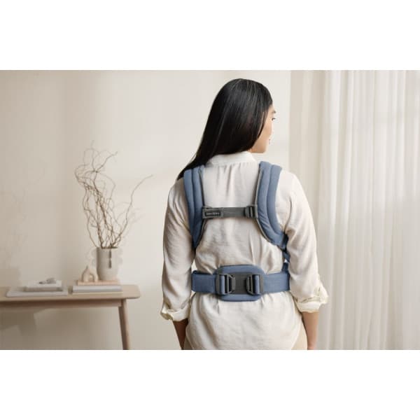 BabyBjörn Harmony Woven Mélange kantoreppu, Blue