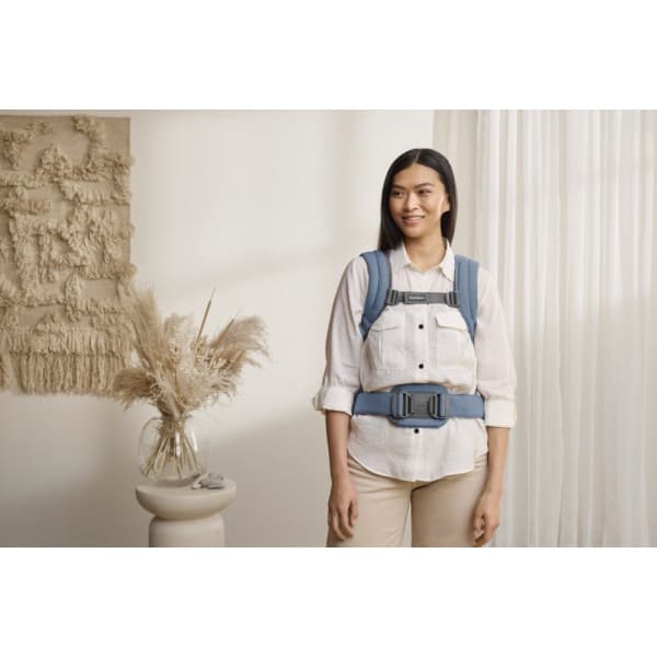 BabyBjörn Harmony Woven Mélange kantoreppu, Blue