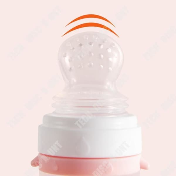 TD® silikon baby sked baby matare kompletterande flaska pressa flytande matflaska
