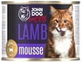 Miniatyrbillede 1 af 3: JOHN DOG FOR CATS vådfoder til katte med lammousse 200 g