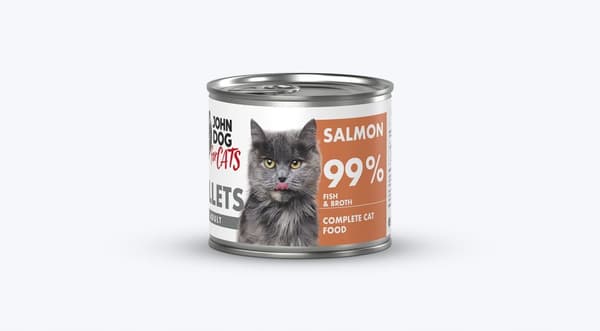 JOHN DOG FOR CATS vådfoder til katte LAKSEFILETTER 140 g