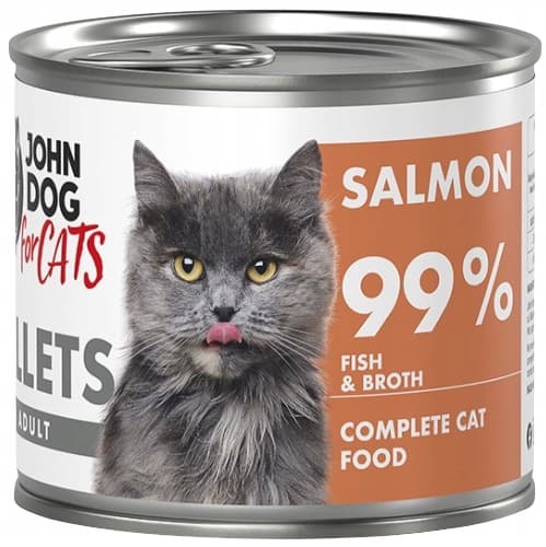 JOHN DOG FOR CATS vådfoder til katte LAKSEFILETTER 140 g