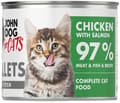 Miniatyrbild 1 av 4: JOHN DOG FOR CATS våtfoder för kattungar KYCKLING MED LAXFILÉER 140 g