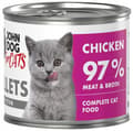 Miniatyrbillede 1 af 4: JOHN DOG FOR CATS vådfoder til katte KYLLINGEFILETTER til killinger 140 g