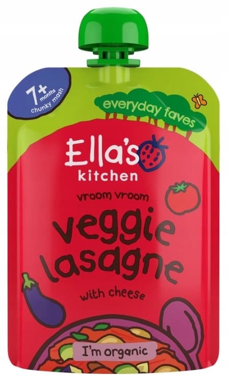 Ella's Kitchen Økologisk grøntsagslasagne med ost til børn 130 g