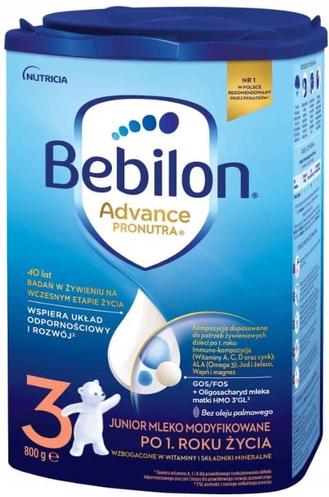 BEBILON 3 Pronutra maito JUNIOR 800g