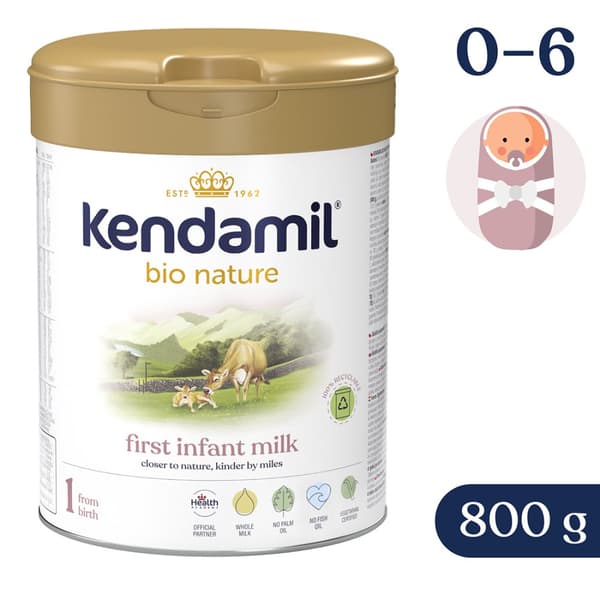 KENDAMIL BIO NATURE modersmjölksersättning 1 DHA+ 800 g