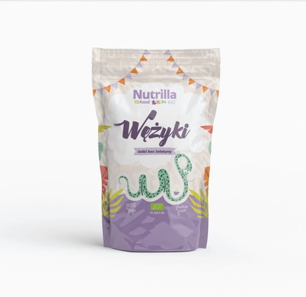 Gelatinefri, glutenfri, økologiske vingummier 100 g