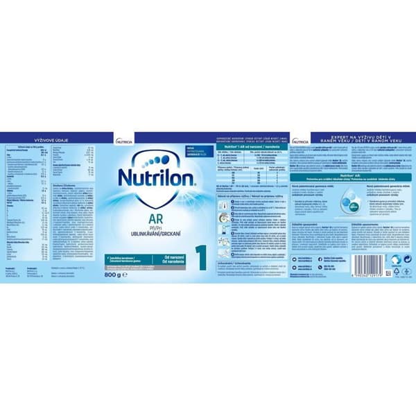 Nutrilon 1 AR specialmjölk för spädbarn 6×800 g, 0