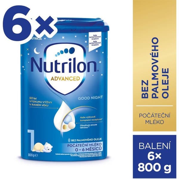 Nutrilon 1 Advanced Good Night barnmat 6×800 g, 0