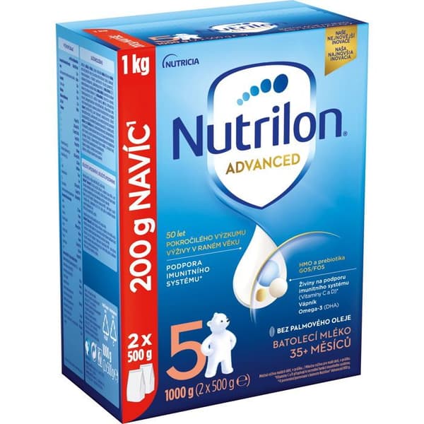 Nutrilon 5 Advanced mjölk för småbarn 1 kg, 35