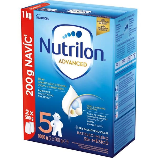 Nutrilon 5 Advanced mjölk för småbarn 1 kg, 35