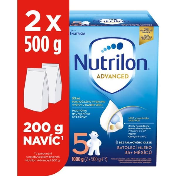 Nutrilon 5 Advanced mjölk för småbarn 1 kg, 35