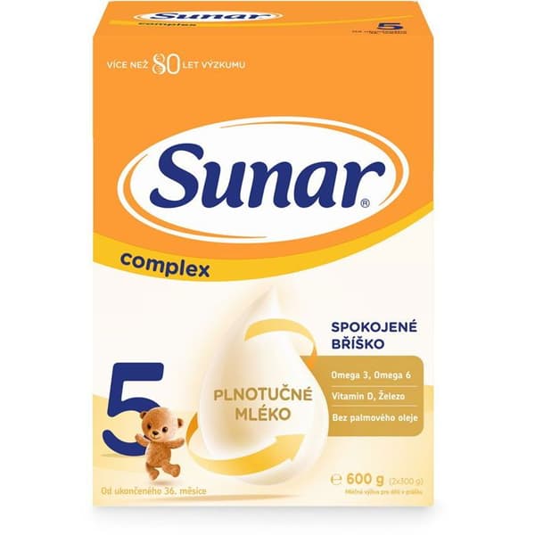 Lait infantile Sunar Complex 5, 6×600 g