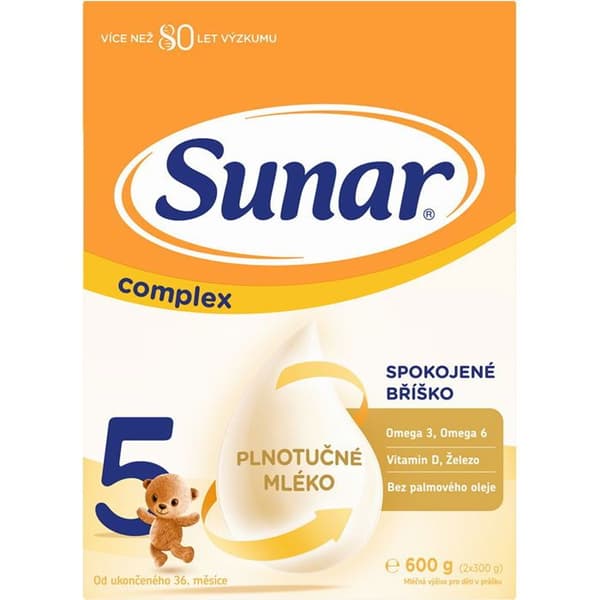 Lait infantile Sunar Complex 5, 6×600 g