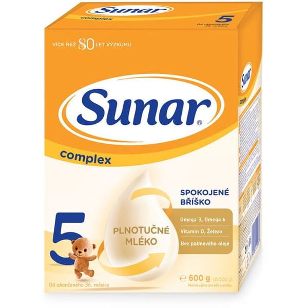 Lait infantile Sunar Complex 5, 6×600 g
