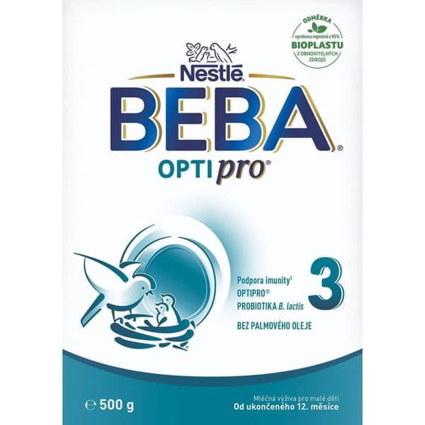 BEBA OPTIPRO® 3 mjölk för småbarn, 6×500 g