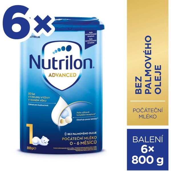 Nutrilon 1 Advanced barnmjölk 6×800 g, 0