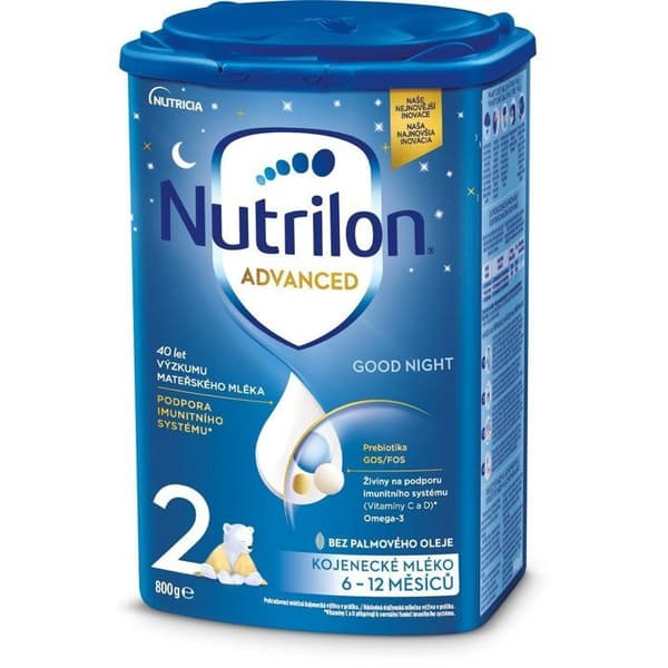 Nutrilon 2 Advanced God Natt mjölkersättning 800 g, 6