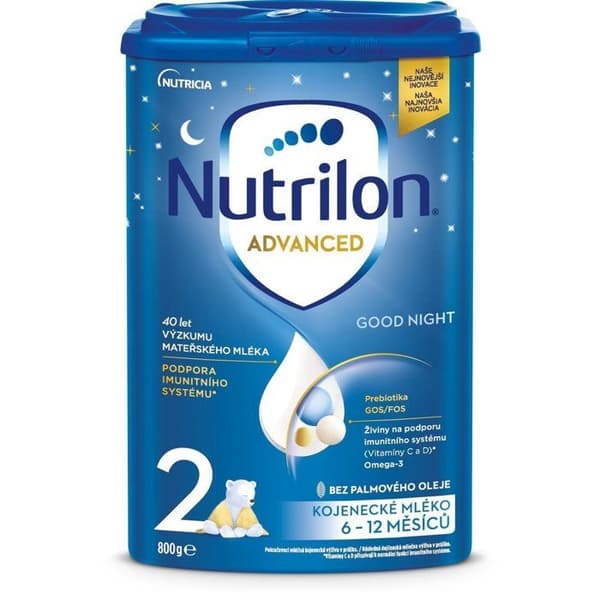 Nutrilon 2 Advanced God Natt mjölkersättning 800 g, 6