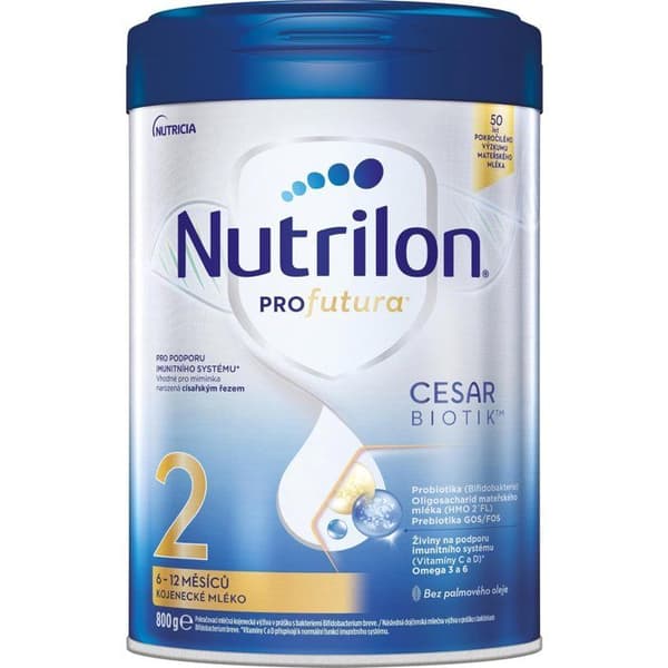 Nutrilon Profutura Cesarbiotik 2 spädbarnsmjölk 4×800 g