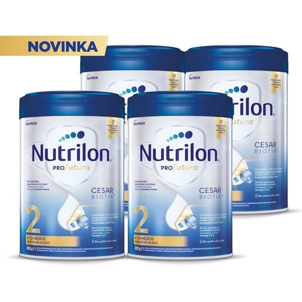 Nutrilon Profutura Cesarbiotik 2 spädbarnsmjölk 4×800 g
