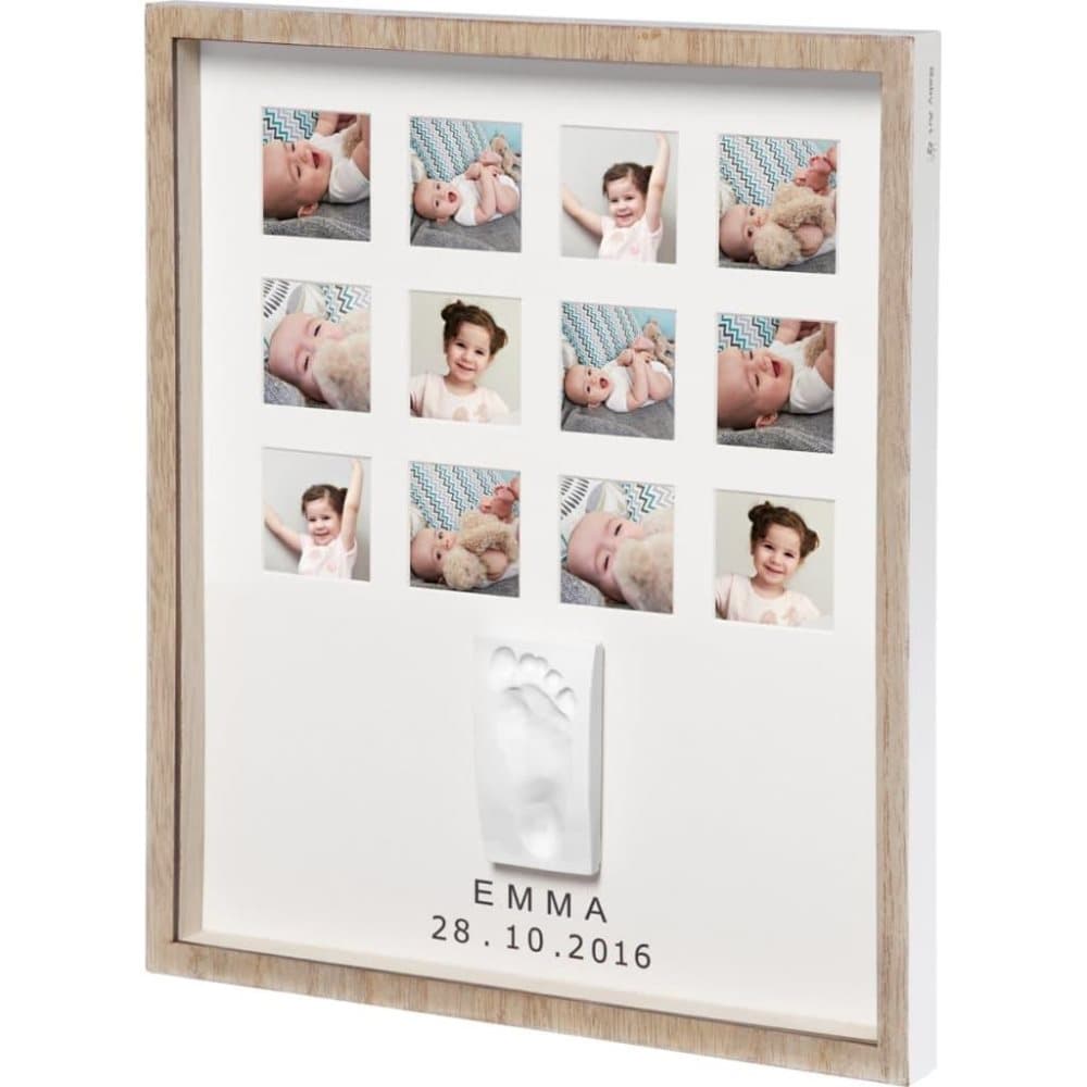 Baby Art collageramme med aftryk My Very First Year Wooden