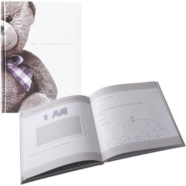 DOMIVA My Birth Journal Ourson 40 Illustrated Pages