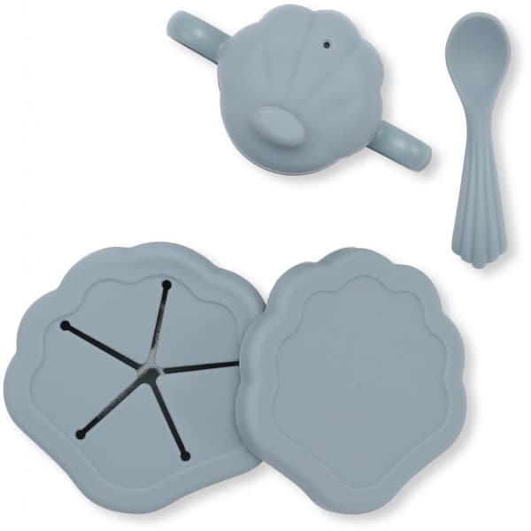 Matset i Silikon, Light Blue - Konges Sløjd