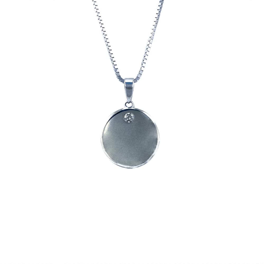 Doppresent pojke - Halsband Silverplatta