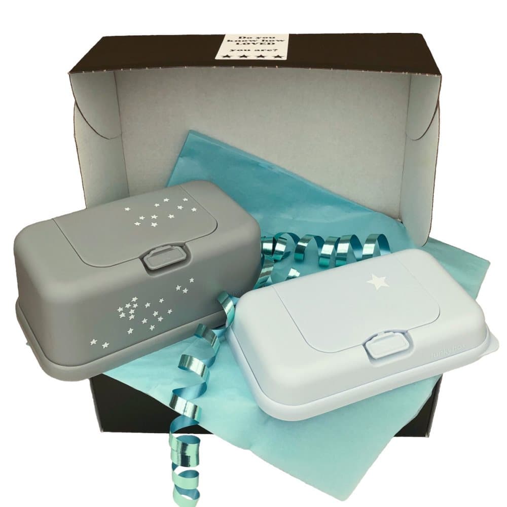 Funkybox Grey Little Stars & ToGo Pale Blue Star