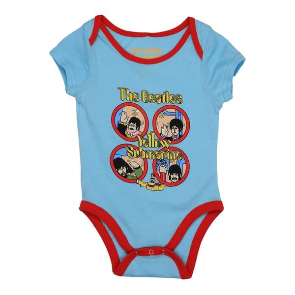The Beatles Babygrow til småbørn med gul ubådsbåd med porthul