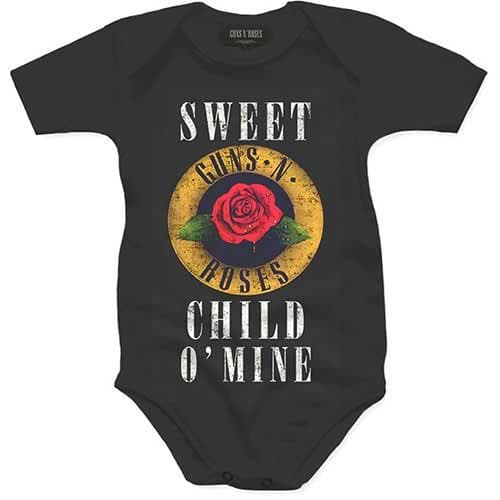Guns N Roses Baby Child O´ Mine Rose Babygrow