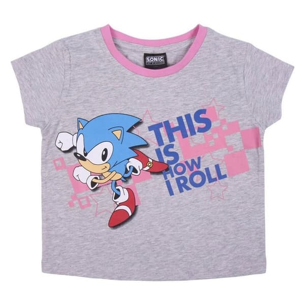 Nattøj Børns Sonic Grå - 6 år