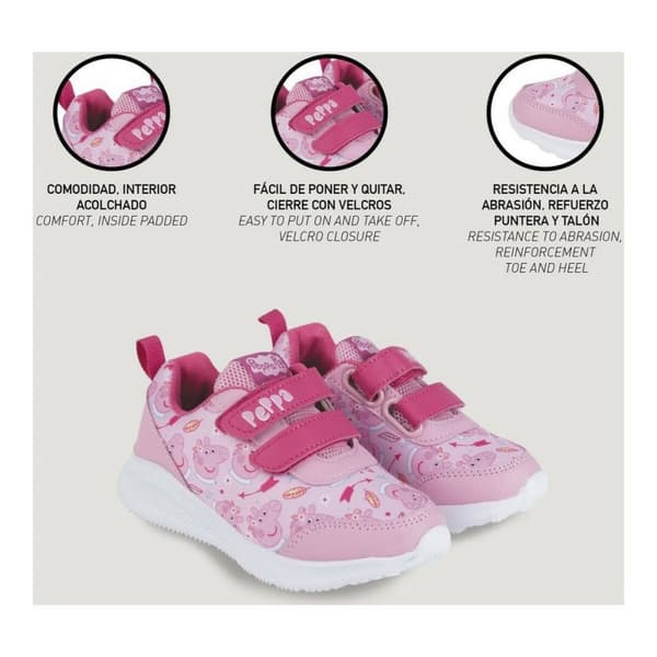 Sportssko til børn Peppa Pig Pink - 24