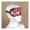 Miniatyrbillede 3 af 5: Blødt Bind for Øjnene Tvillingepakke Minnie Mouse Rød (18 x 9 x 1 cm)