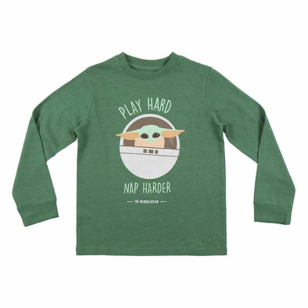 Nattøj Børns The Mandalorian Mørk grøn - 10 år