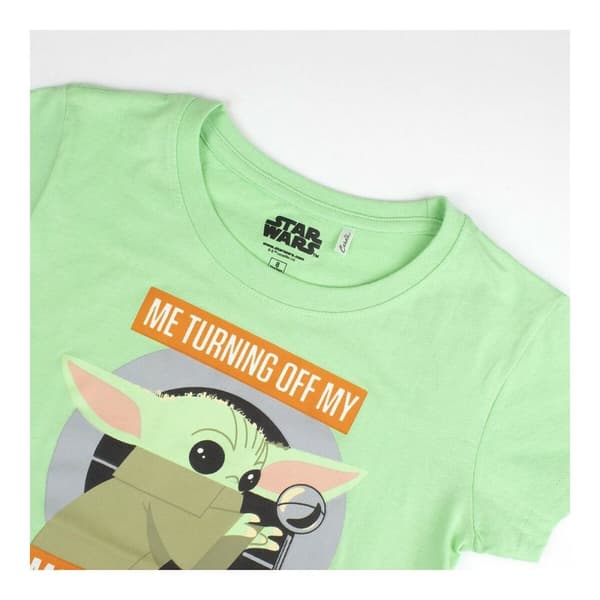 Børnepyjamasser The Mandalorian Børns Grøn Lysegrøn - 4 år