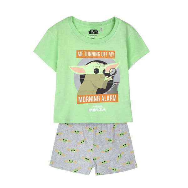 Børnepyjamasser The Mandalorian Børns Grøn Lysegrøn - 4 år