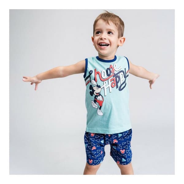 Børnepyjamasser Mickey Mouse Baby Blå - 36 måneder