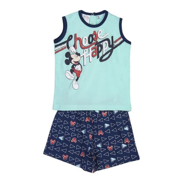 Børnepyjamasser Mickey Mouse Baby Blå - 36 måneder