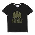 Miniatyrbillede 1 af 8: Børne Kortærmet T-shirt Batman Sort - 14 år