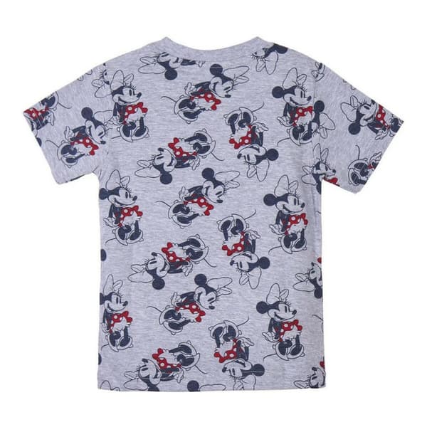 Børne Kortærmet T-shirt Minnie Mouse Grå - 3 år