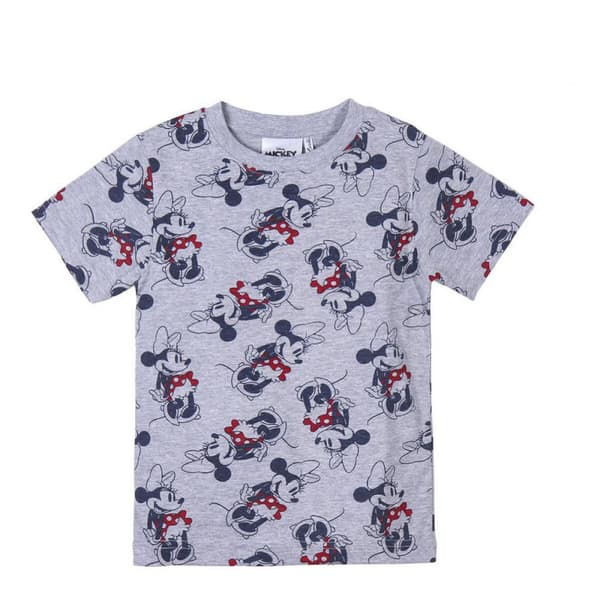 Børne Kortærmet T-shirt Minnie Mouse Grå - 3 år