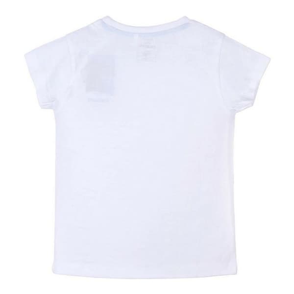 Børne Kortærmet T-shirt Frozen Hvid - 6 år