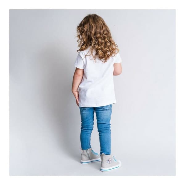 Børne Kortærmet T-shirt Frozen Hvid - 6 år