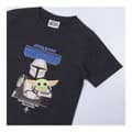 Miniatyrbillede 4 af 9: Børne Kortærmet T-shirt The Mandalorian Sort - 8 år